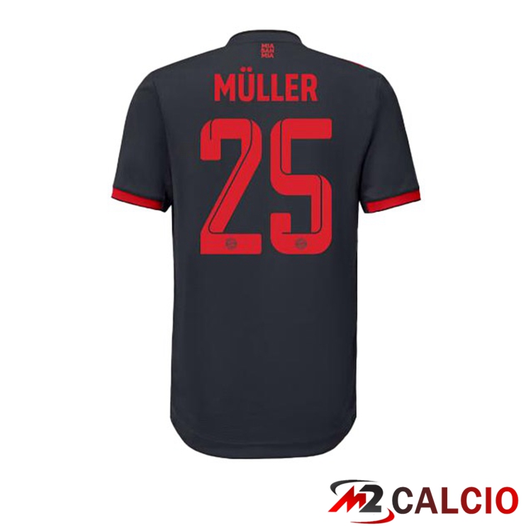 Maglie Calcio Bayern Monaco (Müller 25) Terza Nero 2022/2023