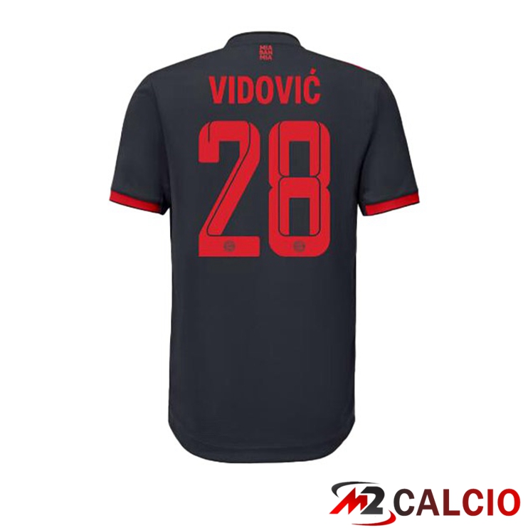 Maglie Calcio Bayern Monaco (Vidović 28) Terza Nero 2022/2023