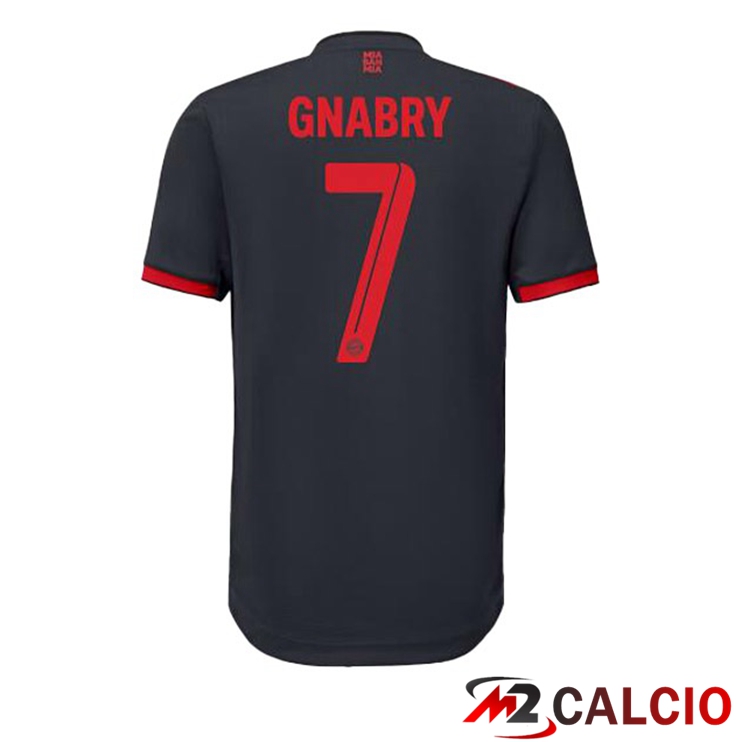 Maglie Calcio Bayern Monaco (Gnabry 7) Terza Nero 2022/2023