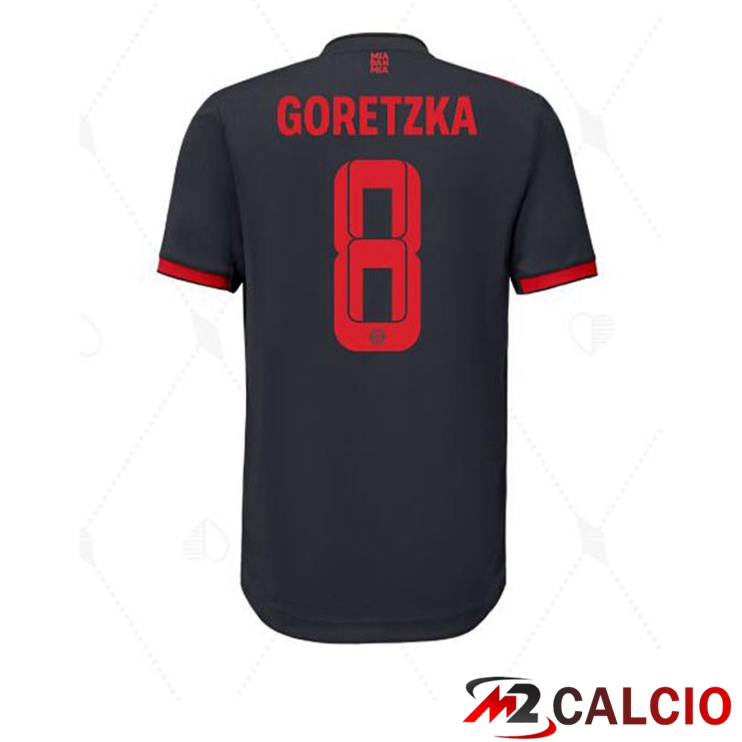 Maglie Calcio Bayern Monaco (Goretzka 8) Terza Nero 2022/2023