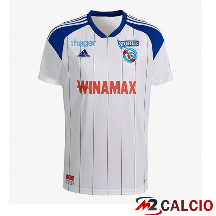 Maglie Calcio RC Strasbourg Alsace Seconda Blu Bianco 2022/2023