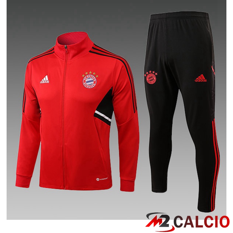Insieme Tuta Calcio - Giacca Real Madrid Bambino Rosso 2022/2023