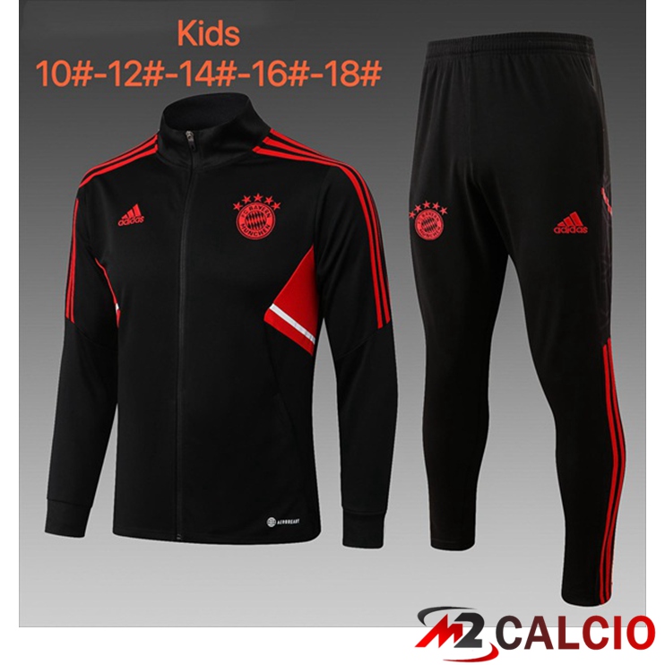 Insieme Tuta Calcio - Giacca Bayern Monaco Bambino Nero 2022/2023