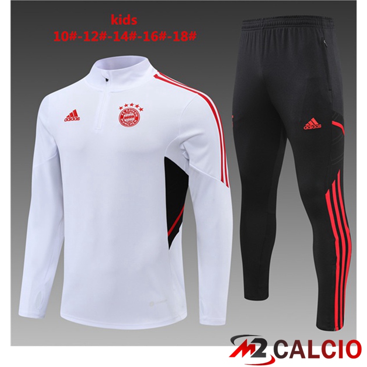 Insieme Tuta Calcio Bayern Monaco Bambino Bianco 2022/2023