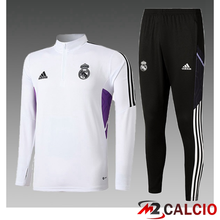 Insieme Tuta Calcio Real Madrid Bambino Bianco 2022/2023