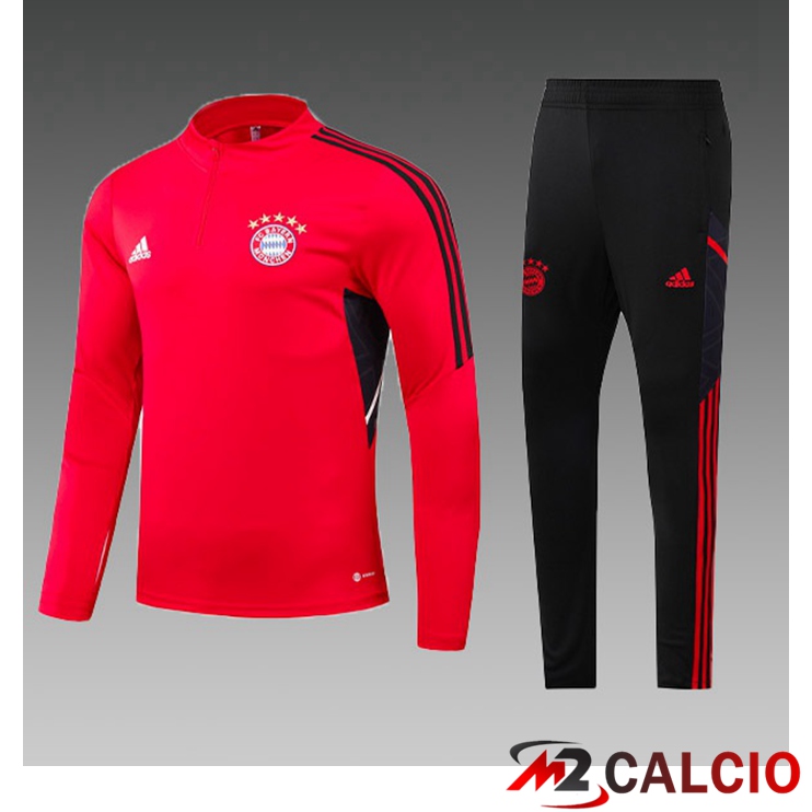 Insieme Tuta Calcio Bayern Monaco Bambino Rosso 2022/2023