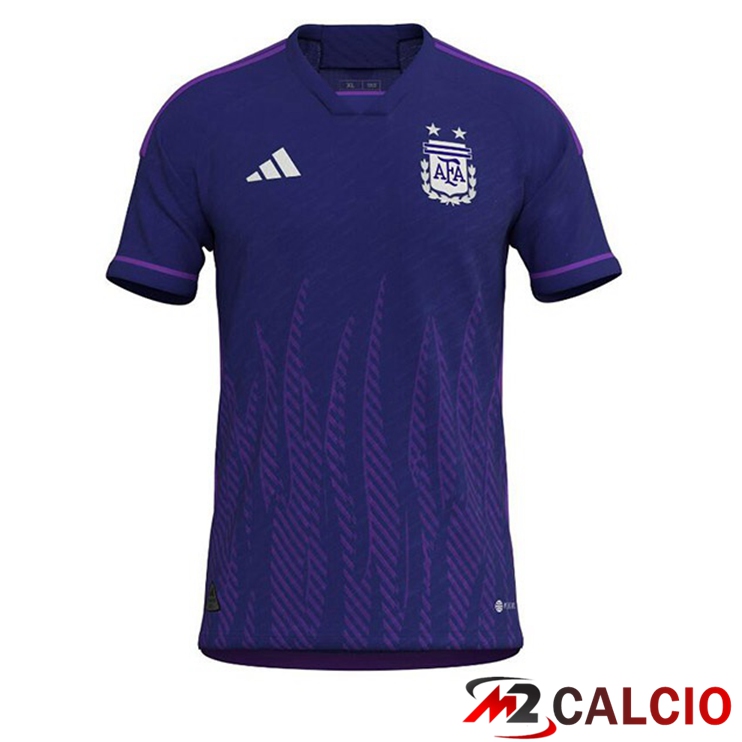 Maglie Calcio Argentina Seconda Viola Coppa Del Mondo 2022