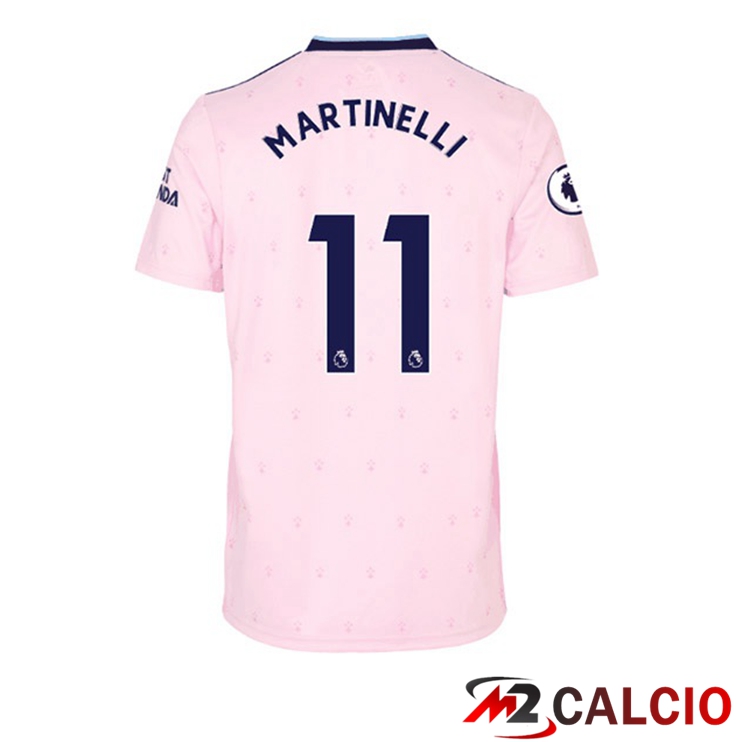Maglie Calcio Arsenal (MARTINELLI 11) Seconda Rosa 2022/2023