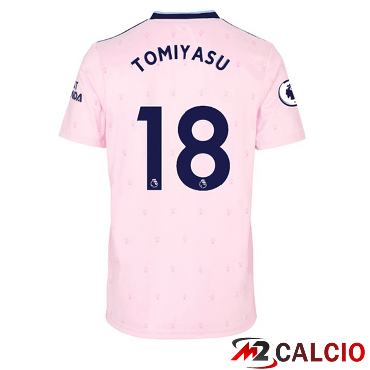 Maglie Calcio Arsenal (TOMIYASU 18) Seconda Rosa 2022/2023