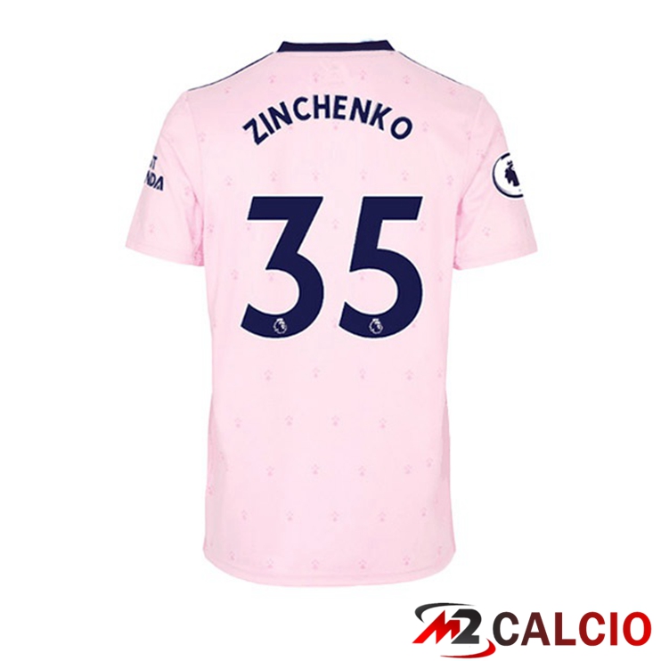 Maglie Calcio Arsenal (ZINCHENKO 35) Seconda Rosa 2022/2023
