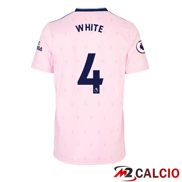 Maglie Calcio Arsenal (WHITE 4) Seconda Rosa 2022/2023