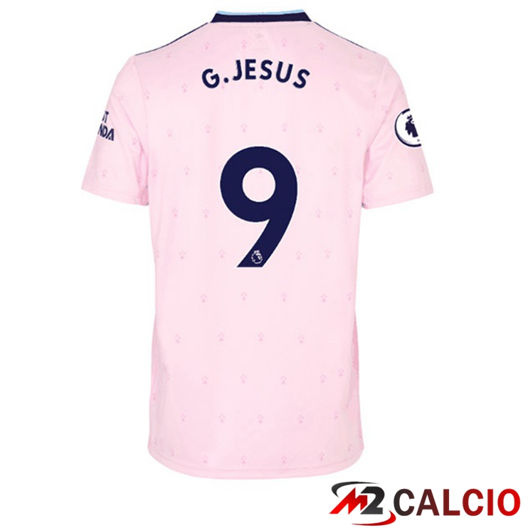 Maglie Calcio Arsenal (G.JESUS 9) Seconda Rosa 2022/2023