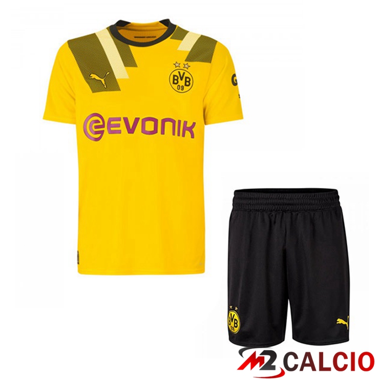 Maglie Calcio Dortmund BVB Bambino Cup Giallo 2022/2023