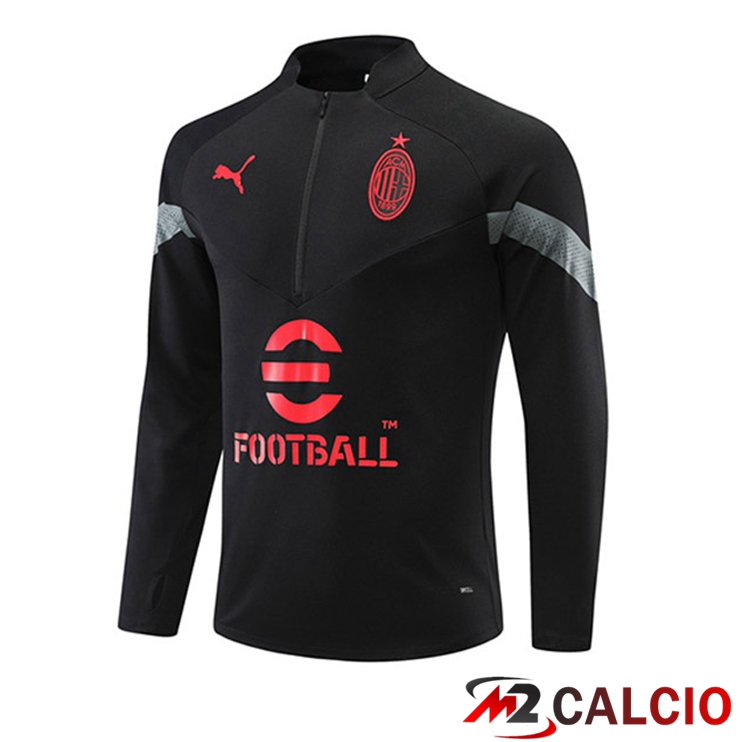 Felpa Allenamento AC Milan Nero 2022/2023