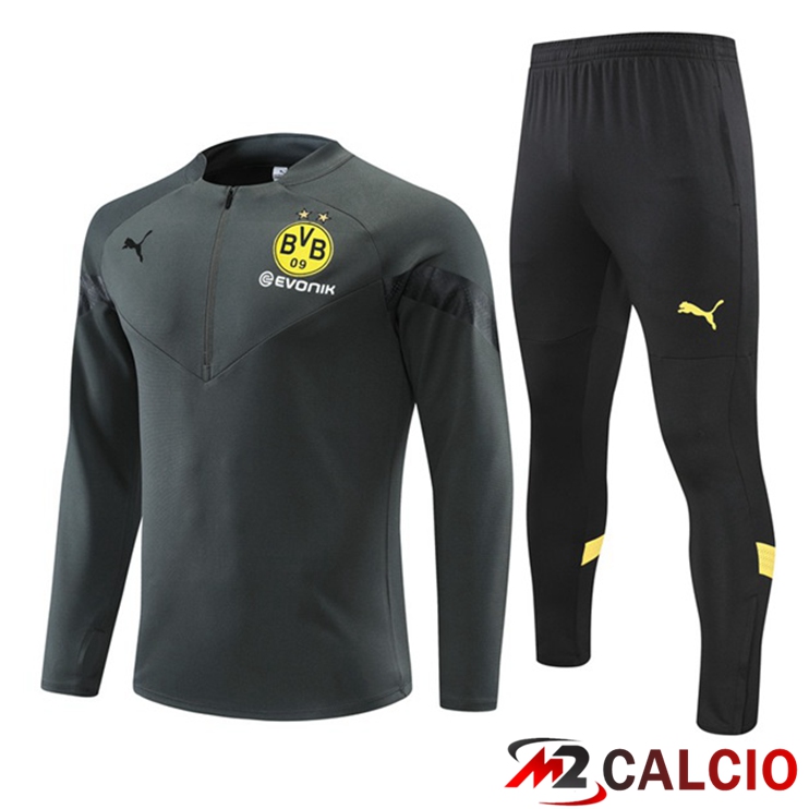Insieme Tuta Calcio Dortmund BVB Grigio 2022/2023