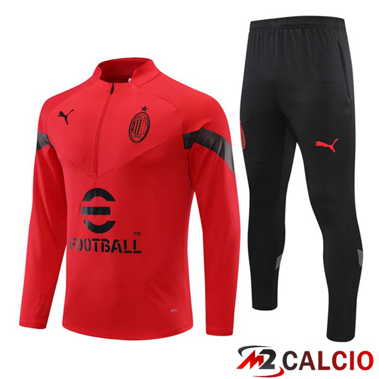 Insieme Tuta Calcio AC Milan Rosso 2022/2023