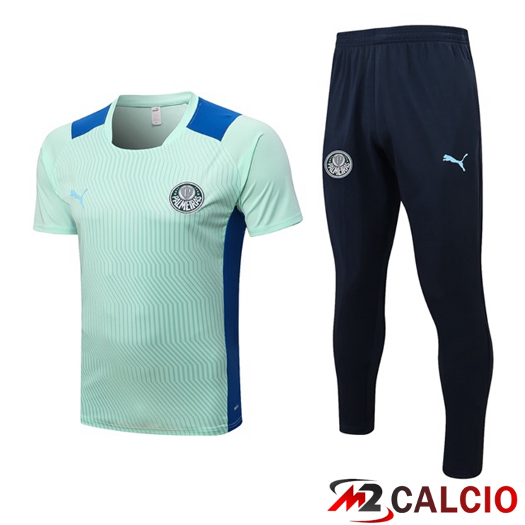 T Shirt Allenamento Palmeiras + Pantaloni Verde 2022/2023