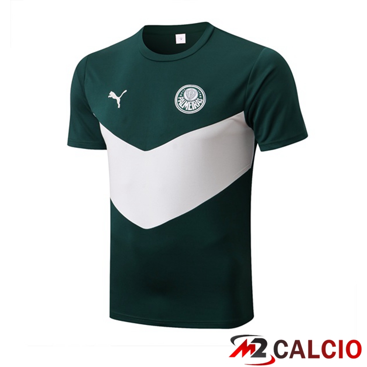 T Shirt Allenamento Palmeiras Verde Bianco 2022/2023