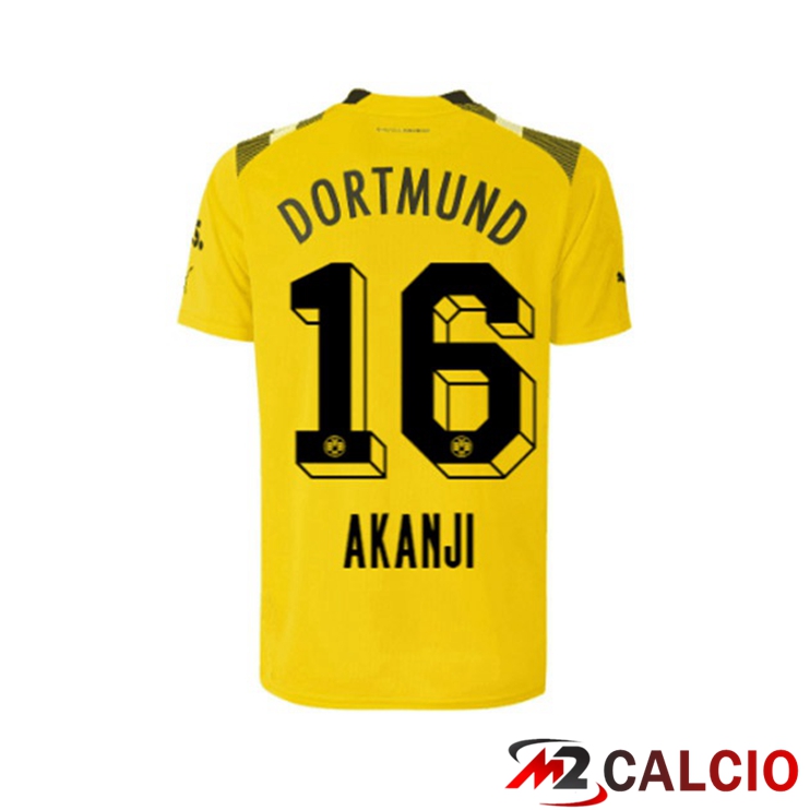 Maglie Calcio Dortmund BVB (Akanji 16) cup Giallo 2022/2023