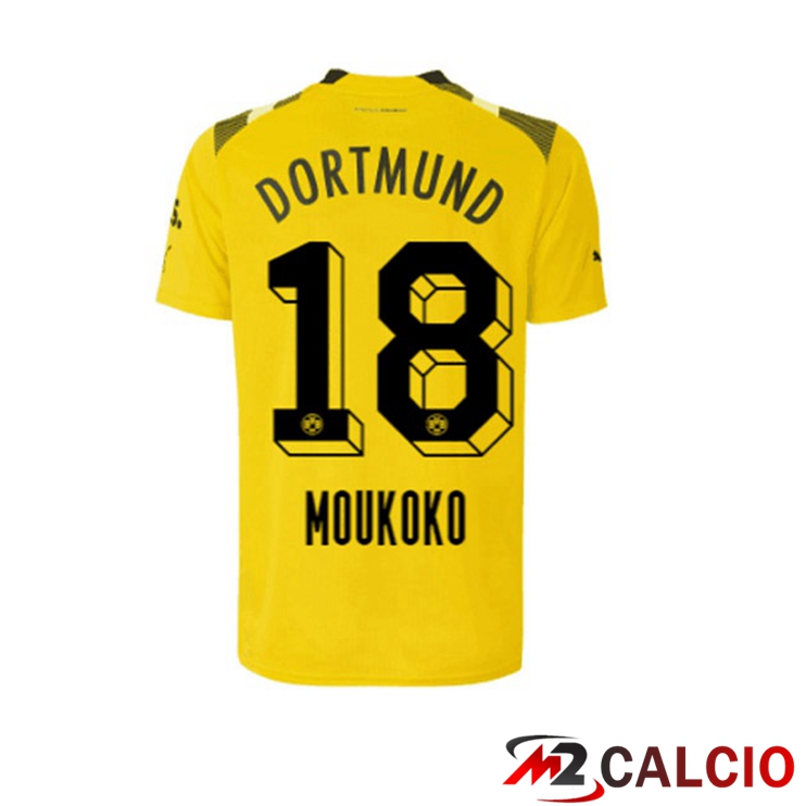 Maglie Calcio Dortmund BVB (Moukoko 18) cup Giallo 2022/2023
