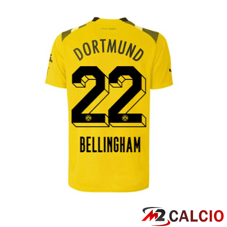 Maglie Calcio Dortmund BVB (Bellingham 22) cup Giallo 2022/2023