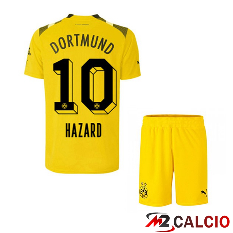 Maglie Calcio Dortmund BVB (Hazard 10) Bambino cup Giallo 2022/2023