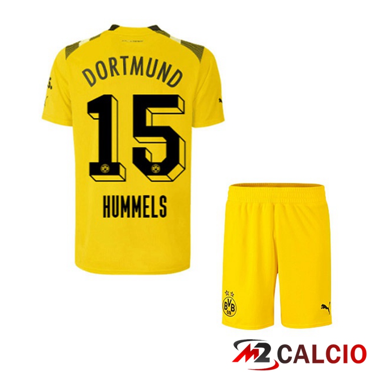 Maglie Calcio Dortmund BVB (Hummels 15) Bambino cup Giallo 2022/2023