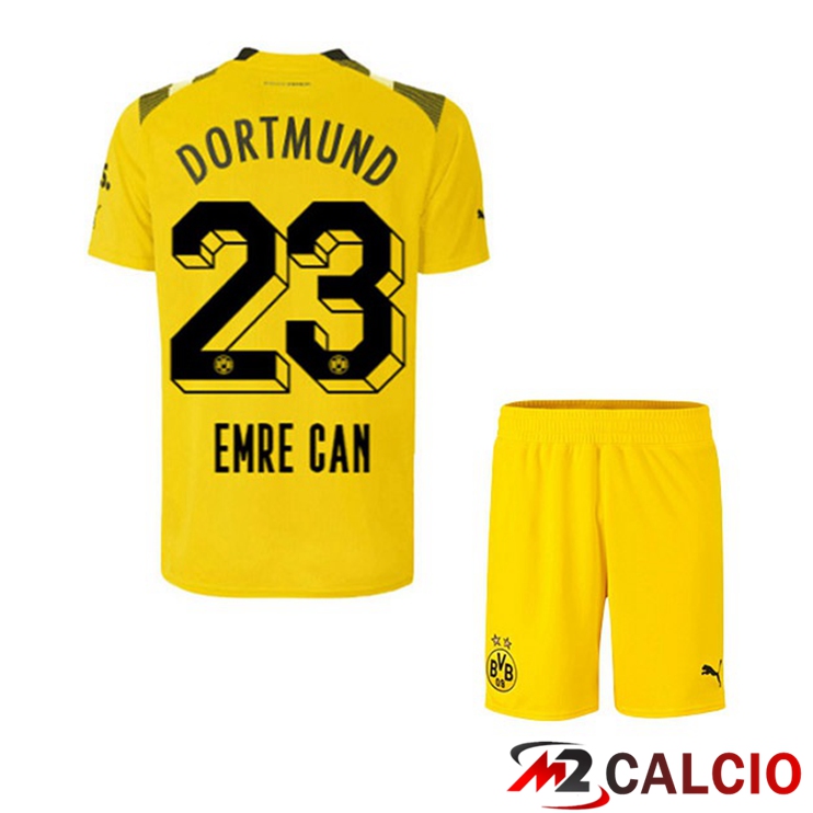 Maglie Calcio Dortmund BVB (Emre Can 23) Bambino cup Giallo 2022/2023