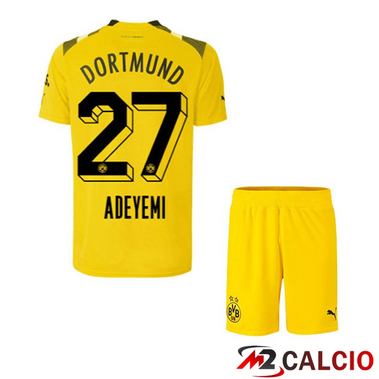 Maglie Calcio Dortmund BVB (Adeyemi 27) Bambino cup Giallo 2022/2023