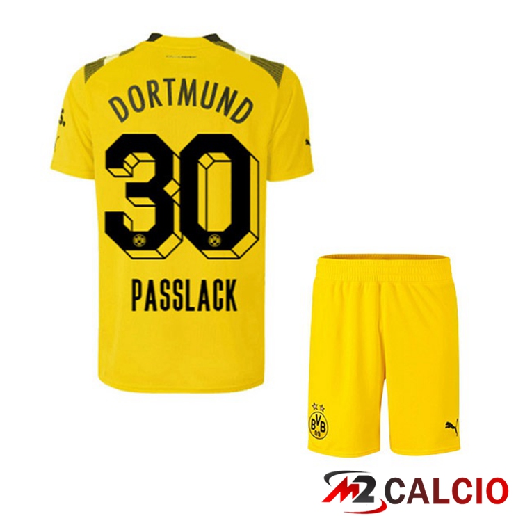 Maglie Calcio Dortmund BVB (Passlack 30) Bambino cup Giallo 2022/2023