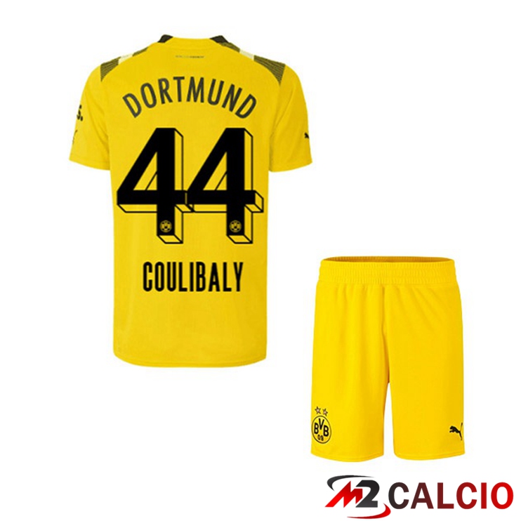 Maglie Calcio Dortmund BVB (Coulibaly 44) Bambino cup Giallo 2022/2023