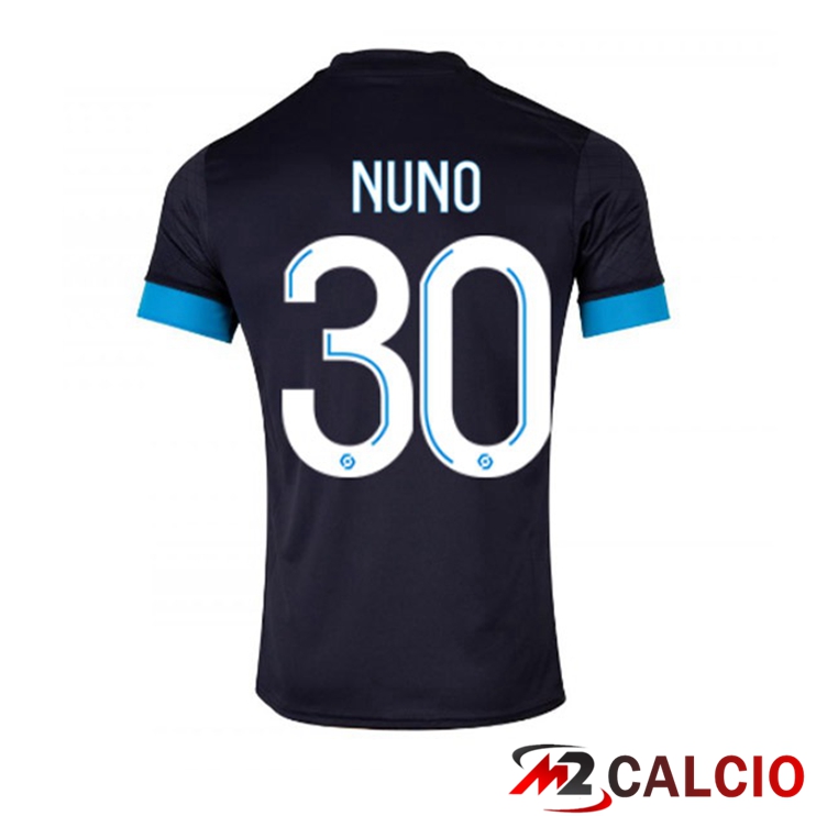 Maglie Calcio Marsiglia OM (NUNO 30) Seconda Nero 2022/2023