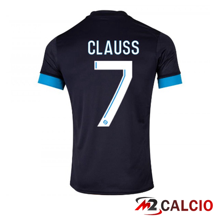 Maglie Calcio Marsiglia OM (CLAUSS 7) Seconda Nero 2022/2023