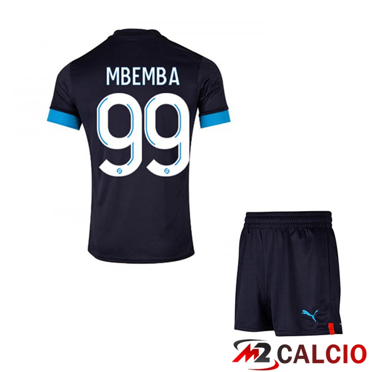 Maglie Calcio Marsiglia OM (MBEMBA 99) Bambino Seconda Nero 2022/2023
