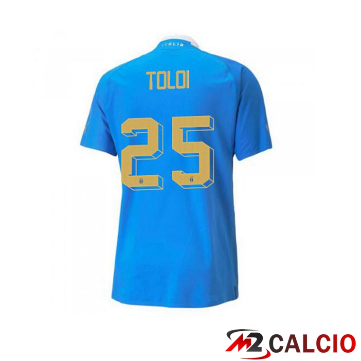 Maglie Calcio Italia（Toloi 25）Prima Blu 2022/2023