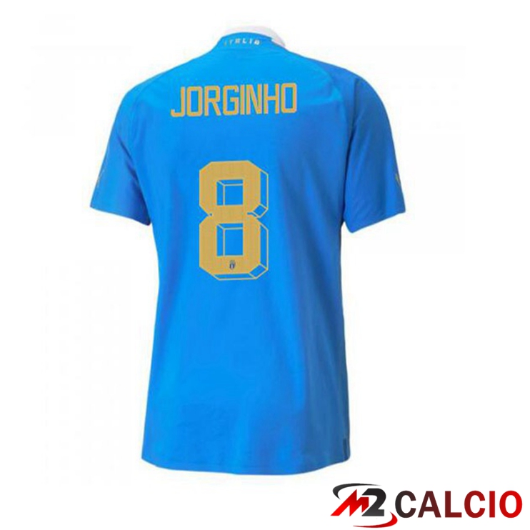 Maglie Calcio Italia（Jorginho 8）Prima Blu 2022/2023