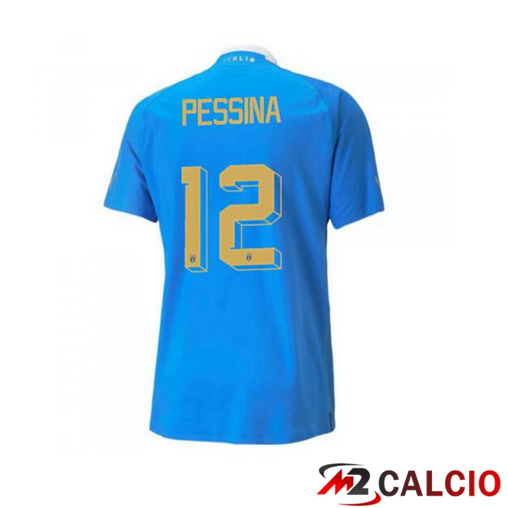 Maglie Calcio Italia（Pessina 12）Prima Blu 2022/2023