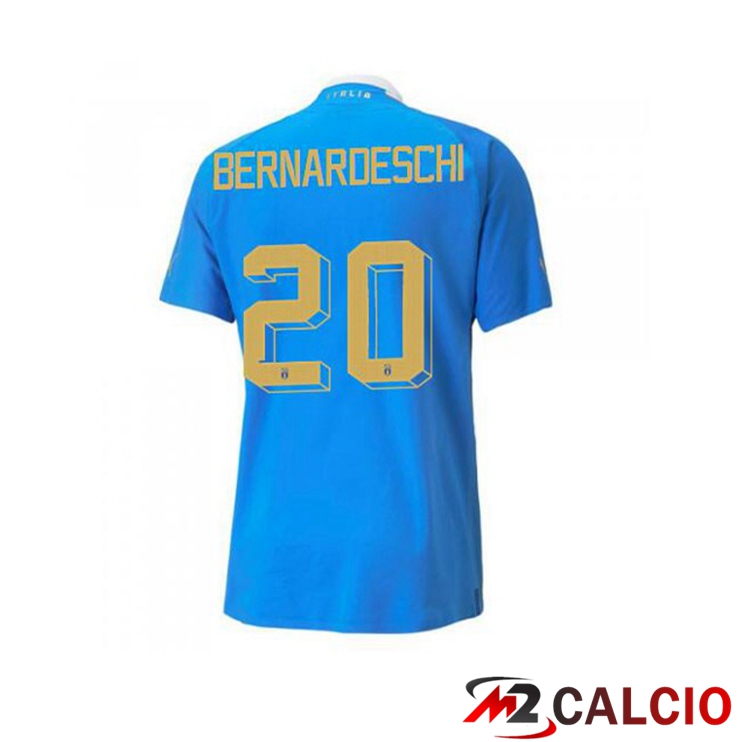 Maglie Calcio Italia（Bernardeschi 20）Prima Blu 2022/2023