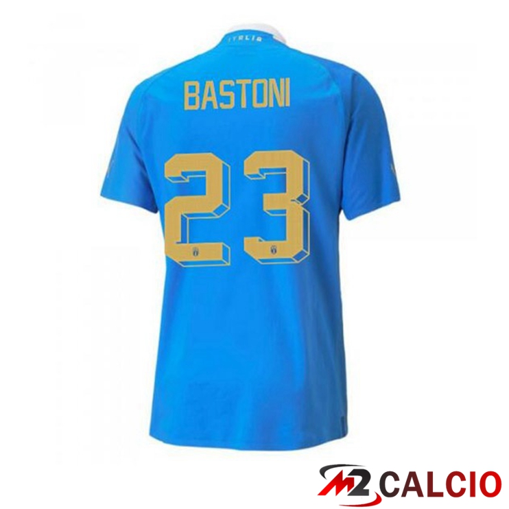 Maglie Calcio Italia（Bastoni 23）Prima Blu 2022/2023