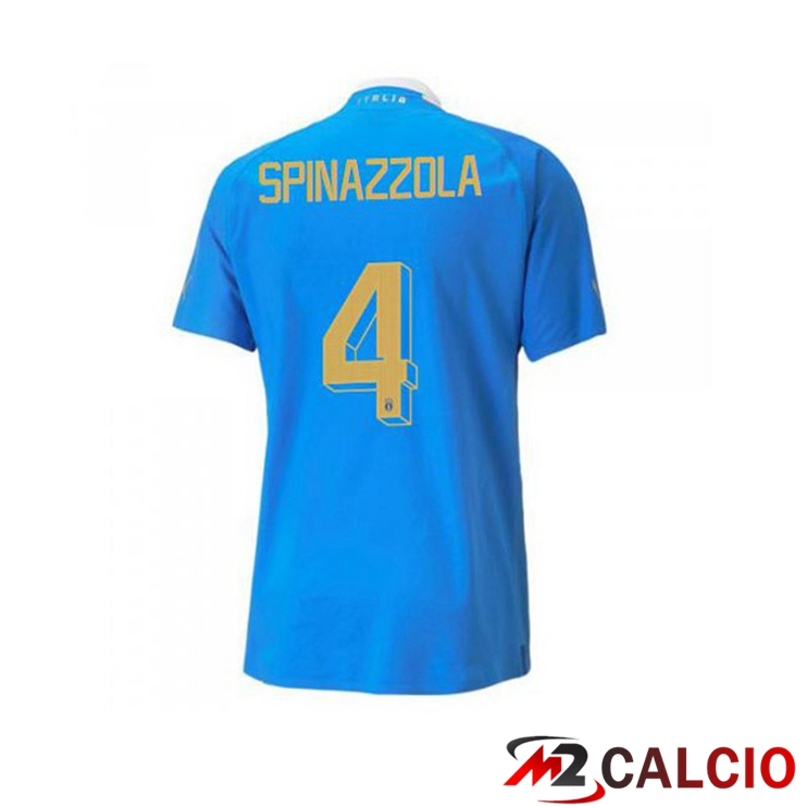 Maglie Calcio Italia（Spinazzola 4）Prima Blu 2022/2023