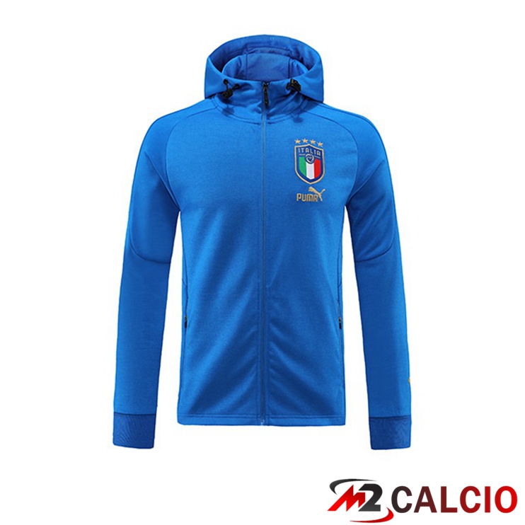 Giacca Con Cappuccio Italia Blu 2022/2023