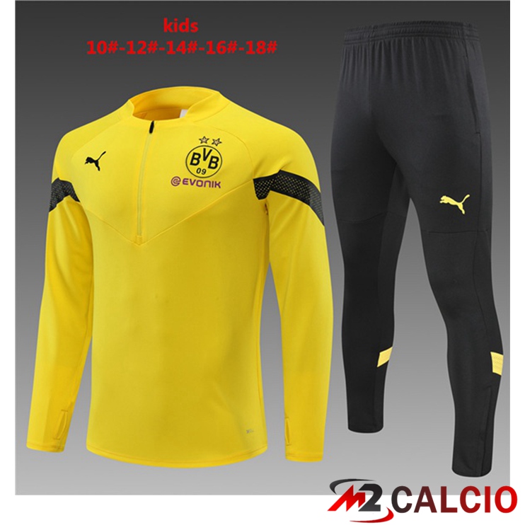 Insieme Tuta Calcio Dortmund BVB Bambino Giallo 2022/2023