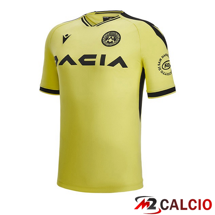 Maglie Calcio Udinese Calcio Seconda Nero Giallo 2022/2023