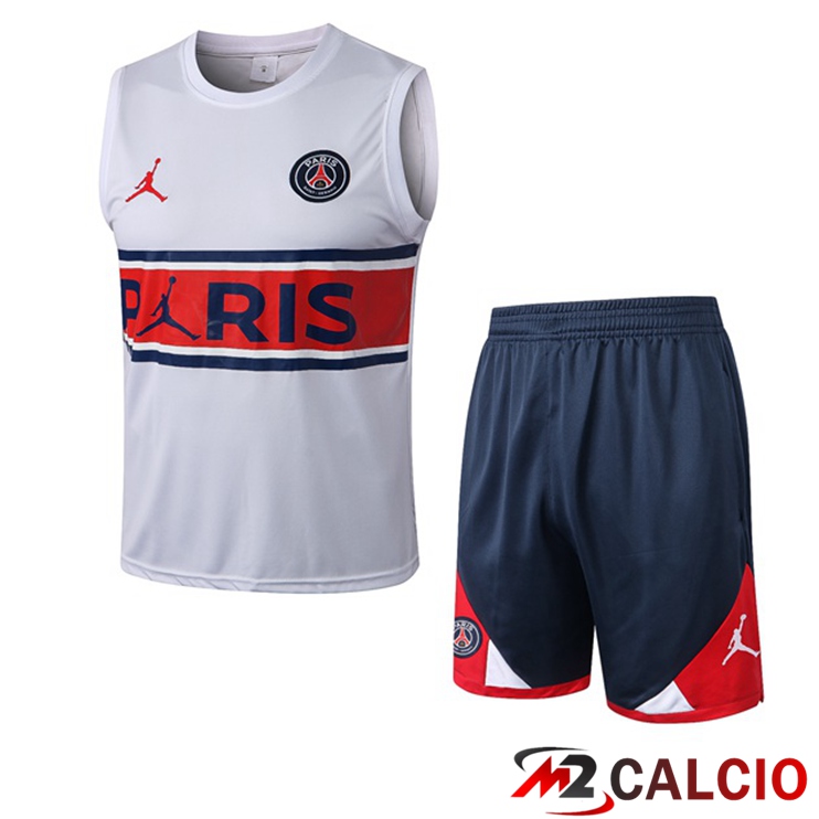 Canotta Calcio Paris PSG + Pantaloncini Bianco 2022/2023