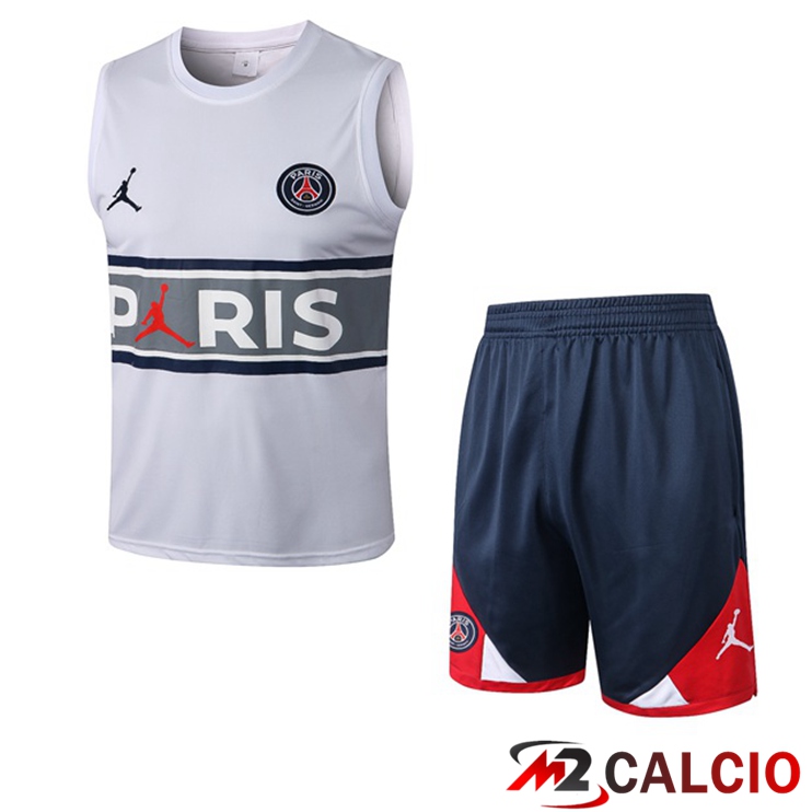 Canotta Calcio Paris PSG + Pantaloncini Bianco 2022/2023