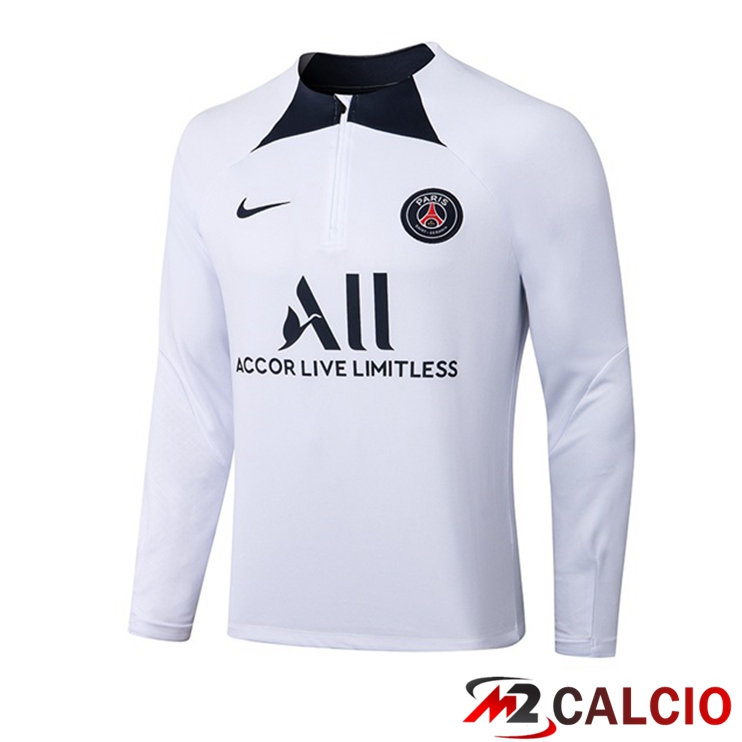 Felpa Allenamento Paris PSG Bianco 2022/2023