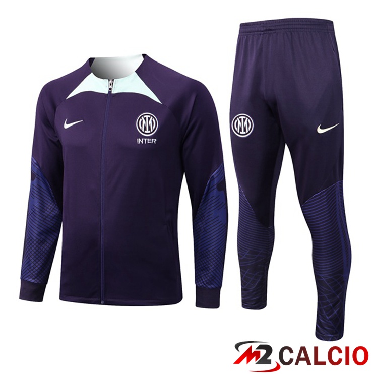 Insieme Tuta Calcio - Giacca Inter Milan Viola 2022/2023