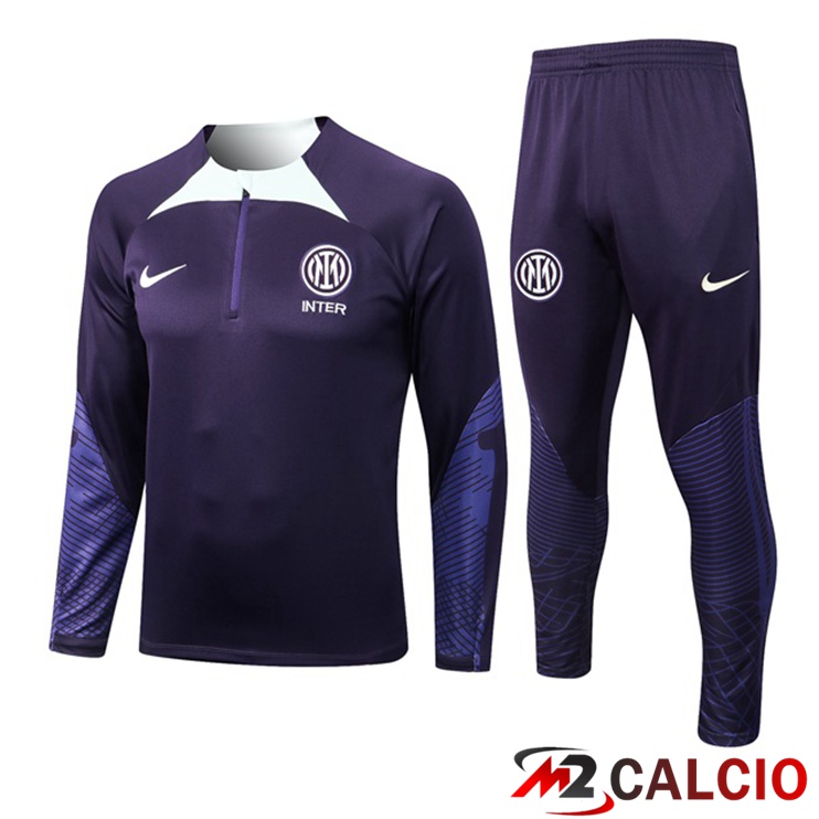 Insieme Tuta Calcio Inter Milan Viola 2022/2023