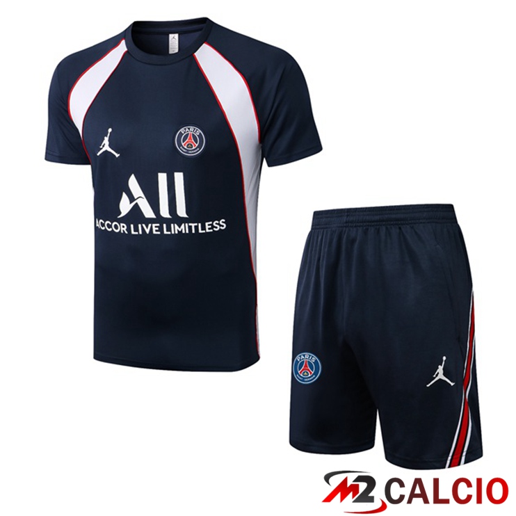 T Shirt Allenamento Paris PSG + Pantaloncini Nero 2022/2023