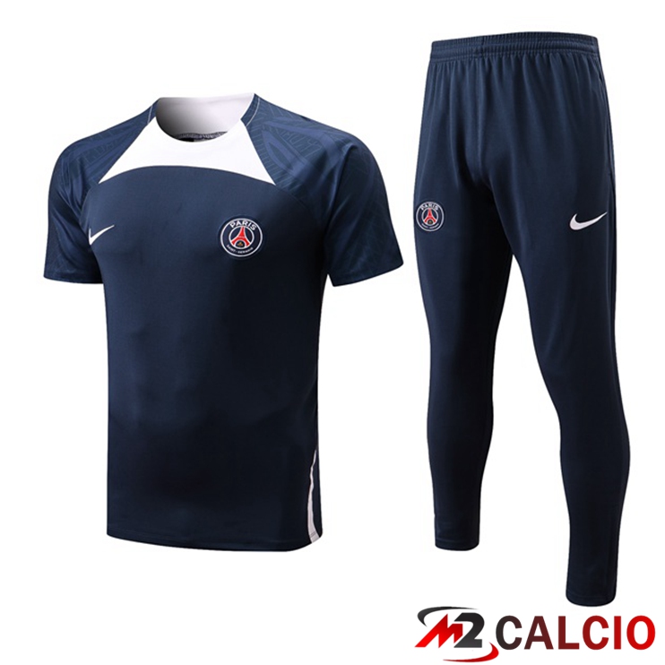 T Shirt Allenamento Paris PSG + Pantaloni Nero 2022/2023